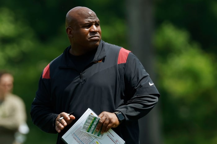 Washington Commanders coach Eric Bieniemy
